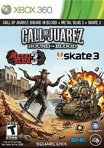 Call of Juarez: Bound in Blood + metal slug 3 + skate 3 Xbox 360 Jogo Digital Transferência Licença