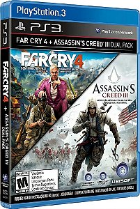 Far Cry 4 + ASSASSINS CREED 3 PS3 Game Digital PSN