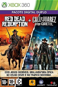 RED DEAD REDEMPTION + CALL OF JUAREZ THE CARTEL Xbox 360 Jogo Digital Transferência Licença