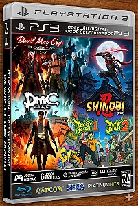 Devil May Cry 123 + dmc + shinobi + eato jeam 1 e 2 games Ps3 Digital PSN Original