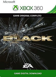 Black Xbox 360 Jogo Digital Transferencia Licença