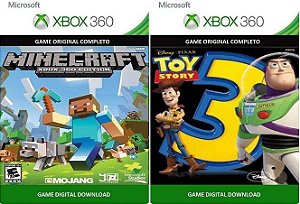 Minecraft + Toy Story 3  Game Xbox 360 Licença Digital Original