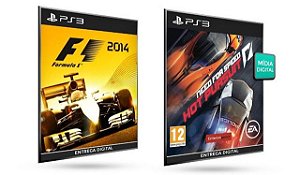 F1 2014 VS Need For Speed Hot Pursuit PS3 Game Digital Original PSN