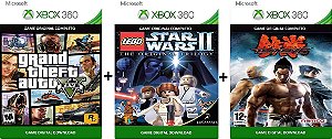 Gta V Lego Star Wars 2 Tekken Games Xbox 360 Jogo Transferência Digital Licença