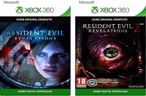 Resident Evil Revelations 1 e 2 Xbox 360 Jogo Digital Transferência Licença