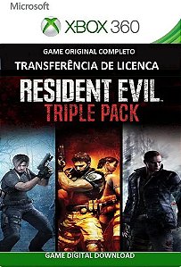 Resident Evil 4 5 6 Xbox 360 Combo Game Digital Transferência Licença