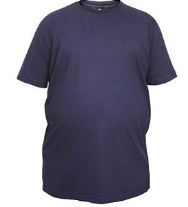 Camiseta Masculina Plus Size Gola Careca Lisa 