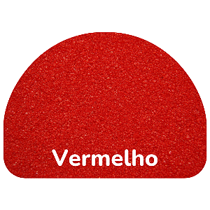 Areia Colorida Vermelha para Atividades Escolares - Saco Refil 500gr