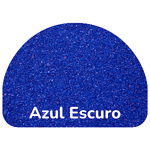 Areia Colorida Azul Escura para Atividades Escolares - Saco Refil 500gr