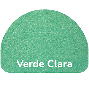 Areia Colorida Verde Clara para Atividades Escolares - Saco Refil 500gr