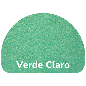 Areia Colorida Verde Clara para Atividades Escolares - Saco Refil 500gr