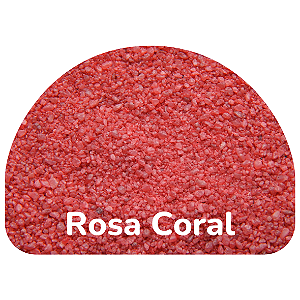 Areia Colorida Rosa Coral para Atividades Escolares - Saco Refil 500gr
