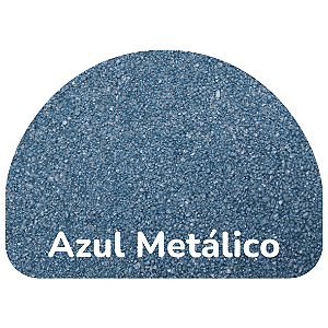 Areia Colorida Azul Metálica para Atividades Escolares - Saco Refil 500gr