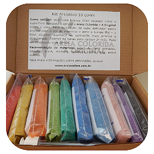 Kit Artista - Areia Colorida para Atividades Escolares