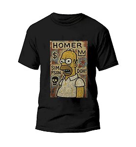 Camiseta Street Wear Preta Estampa HOME LEGEND 100% Algodão Linha