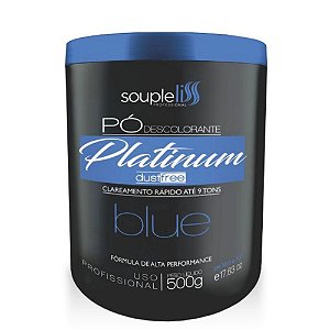 Pó Descolorante Souple Liss Platinum Dustfree Blue 500g