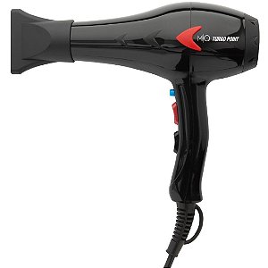 Secador De Cabelo Turbo Point Preto MQ Professional 2000W 220V 1875W 110V