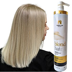 Escova Progressiva Matizadora Hidratante Para Cabelos Loiros Blond Hair Tree Liss 1L