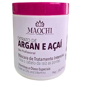 Maochi Natural Maski Argan E Açai. Hidratação Orgânica 1kg