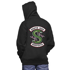 Blusa Moletom Masculino Riverdale South Side Serpents Séries Seriados - Moletons Personalizados Blusa/ Casacos Baratos/ Blusão/ Jaqueta Canguru/ Blusa de Frio - Criativa Urbana - Moletons, Jaquetas College e Camisetas Personalizadas