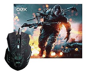 COMBO STAGE MOUSE + MOUSEPAD GAMER OEX