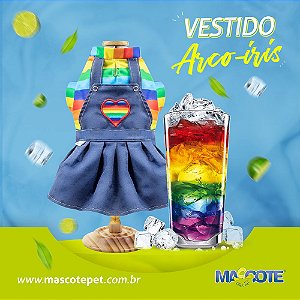 Ref: 961 Vestido Arco-íris