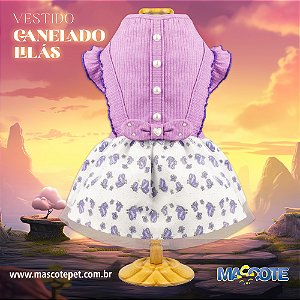 Ref: 996 Vestido Canelado Lilás