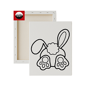 Tela para Pintura Infantil - Rabinho de Coelho Travesso