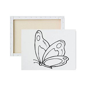 Tela Para Pintura Infantil Colorir Pintar Canvas Animais Marinhos com Tinta  e Pincel - Loja PlimShop