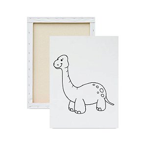 Tela para pintura infantil - Dinossauro
