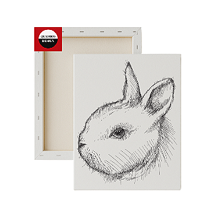 Tela para pintura infantil - Coelho de Páscoa Realista