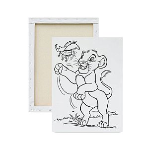 Tela para pintura infantil - Simba