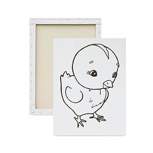 Tela Para Pintura Infantil Colorir Pintar Canvas Animais Marinhos com Tinta  e Pincel - Loja PlimShop