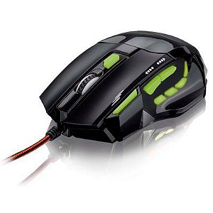 Mouse 2400DPI com QuickFire Verde MO208