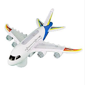 Avião Etitoys Roda Livre com Luz e Som BQ-172