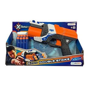 Lançador de Dardos Multikids X-target Double Strike BR1456