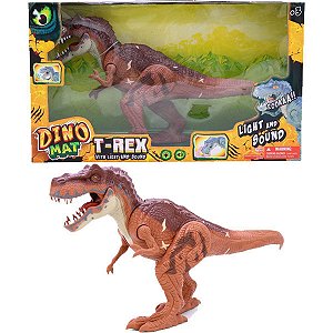 Dinossauro Multikids T-Rex Com Luz e Som Jurassic Fun BR1465