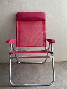 Cadeira Alta Ronchetti Conforto C/ Encosto 3 Posições 140KG Rosa