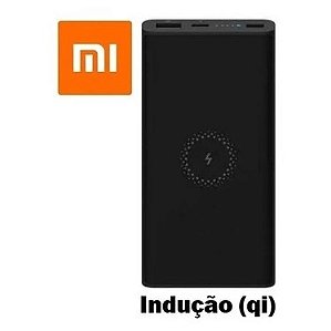 Carregador Portátil Xiaomi Power Bank Qi Indução 10000mah Preto - Ciclone  Magazine - Tudo para você