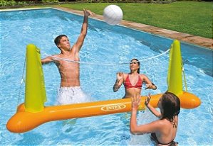 Kit Voleibol Inflável Intex Para Piscina - 56508