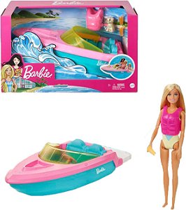 Barbie Barco com Boneca e Pet GRG30