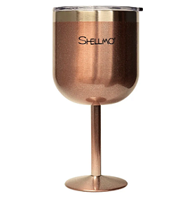Taça Térmica Shellmo 530ml Rose Shine