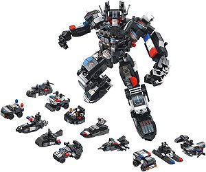 Blocos de Montar Multikids Cubic Polícia Swat Robot BR1616