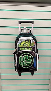 Mochila Com Rodas Infantil Luxcel Avengers Hulk Verde - IC41666