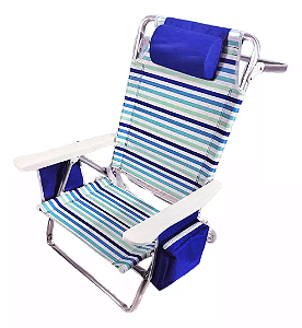 Cadeira Nautica Baixa Capri 5 Posições (CORES VARIADAS)