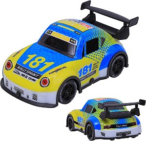 Carrinho de Controle Remoto Zippy Toys Rally 1:24 Amarelo e Azul - RC24319