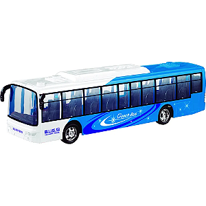 Ônibus de Controle Remoto Elétrico Zippy Toys Azul - RC24170