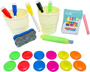 Lousa Mágica 2 em 1 Studio Play & Learn Multikids - BR1214