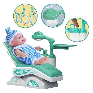 Boneca Doutor Dentista DM Toys Azul - DMT7089