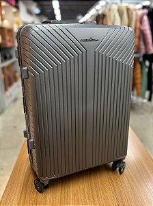Mala de Viagem Polo King Sem Zíper Tam P Cinza - MF10514